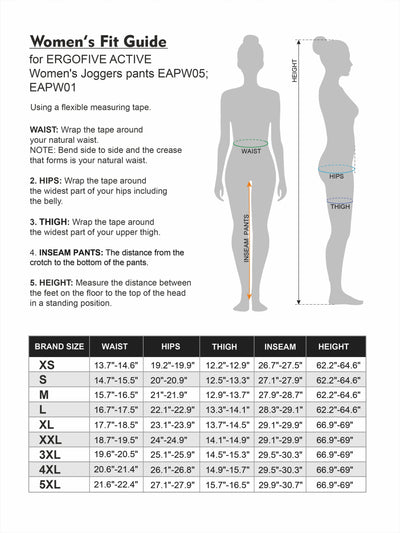 ERGOFIVE ACTIVE Women's Drawstring 4WS Joggers EAPW05