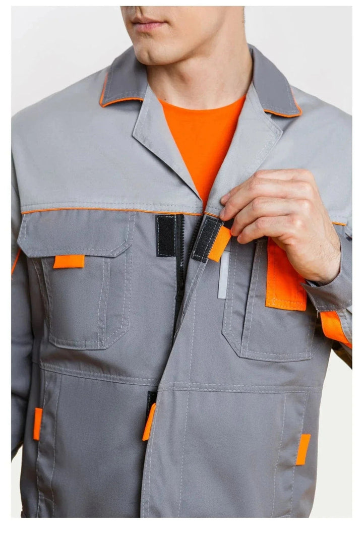 A center-front zipper with a protective wind flap helps block drafts.