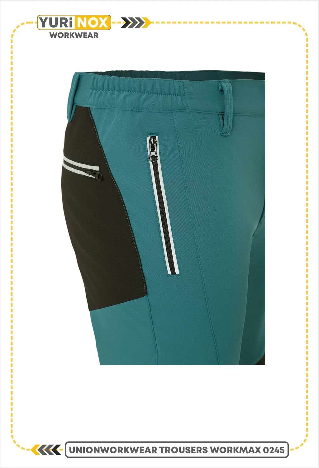WORKMAX® Men's Water-Resistant Softshell Double Knee Work Pants