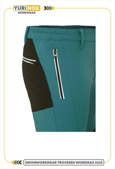 WORKMAX® Men's Water-Resistant Softshell Double Knee Work Pants