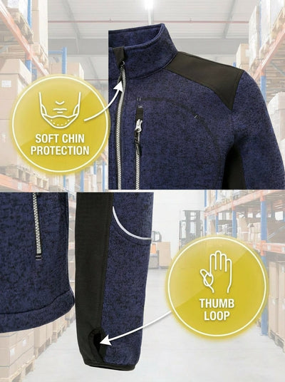 UNIONWORKWEAR FULL ZIP HIGH COLLAR SWEATSHIRT 0095