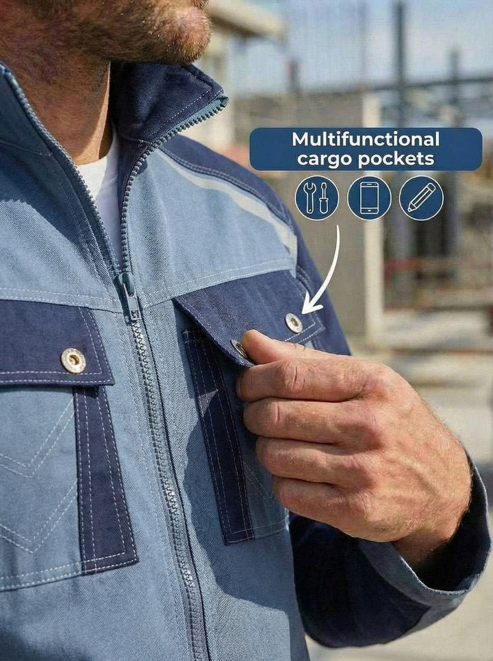 YURINOX Triumph Men's Water-Repellent Canvas Work Jacket
