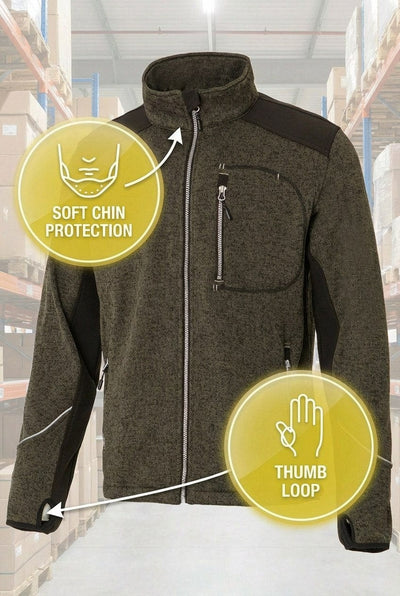 UNIONWORKWEAR FULL ZIP HIGH COLLAR SWEATSHIRT 0095
