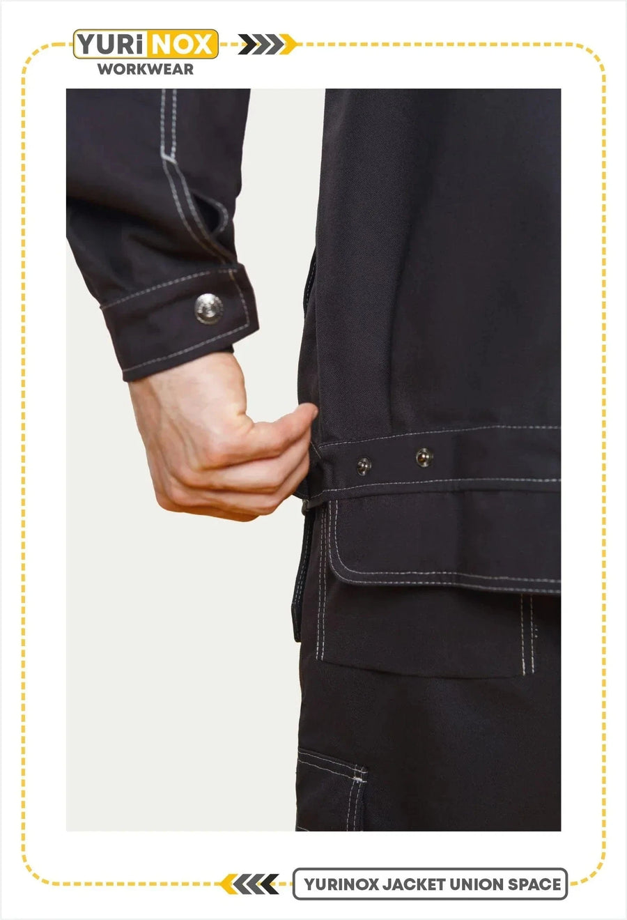 YURINOX UnionSpace Men's Water-Repellent Utility Work Jacket