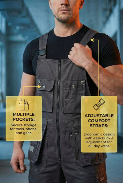 UNIONSPACE™ Men's Midweight Utility Work Bibs