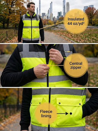 YURINOX SPECTR insulated Hi-Vis VEST
