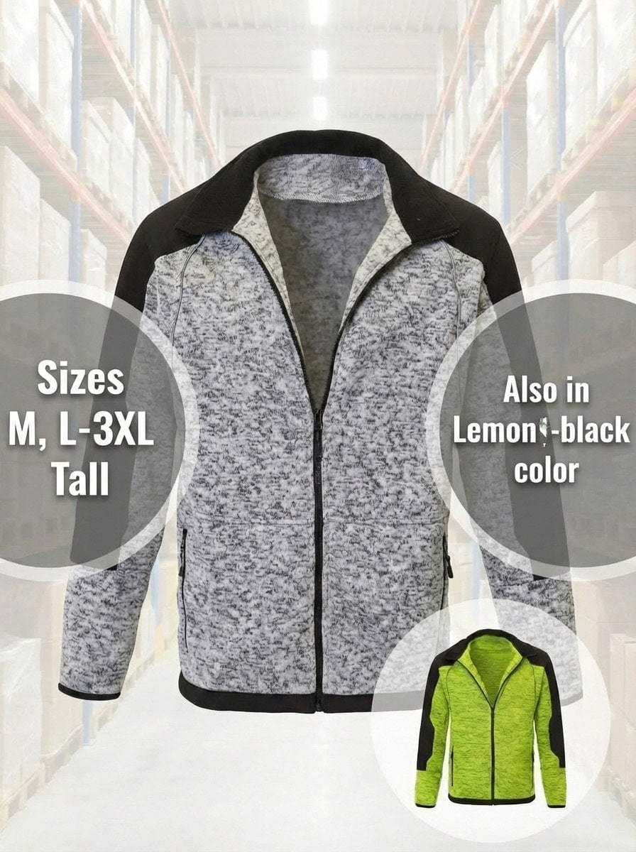 UNIONWORKWEAR Men's Full-Zip Fleece-Lined Work Sweatshirt
