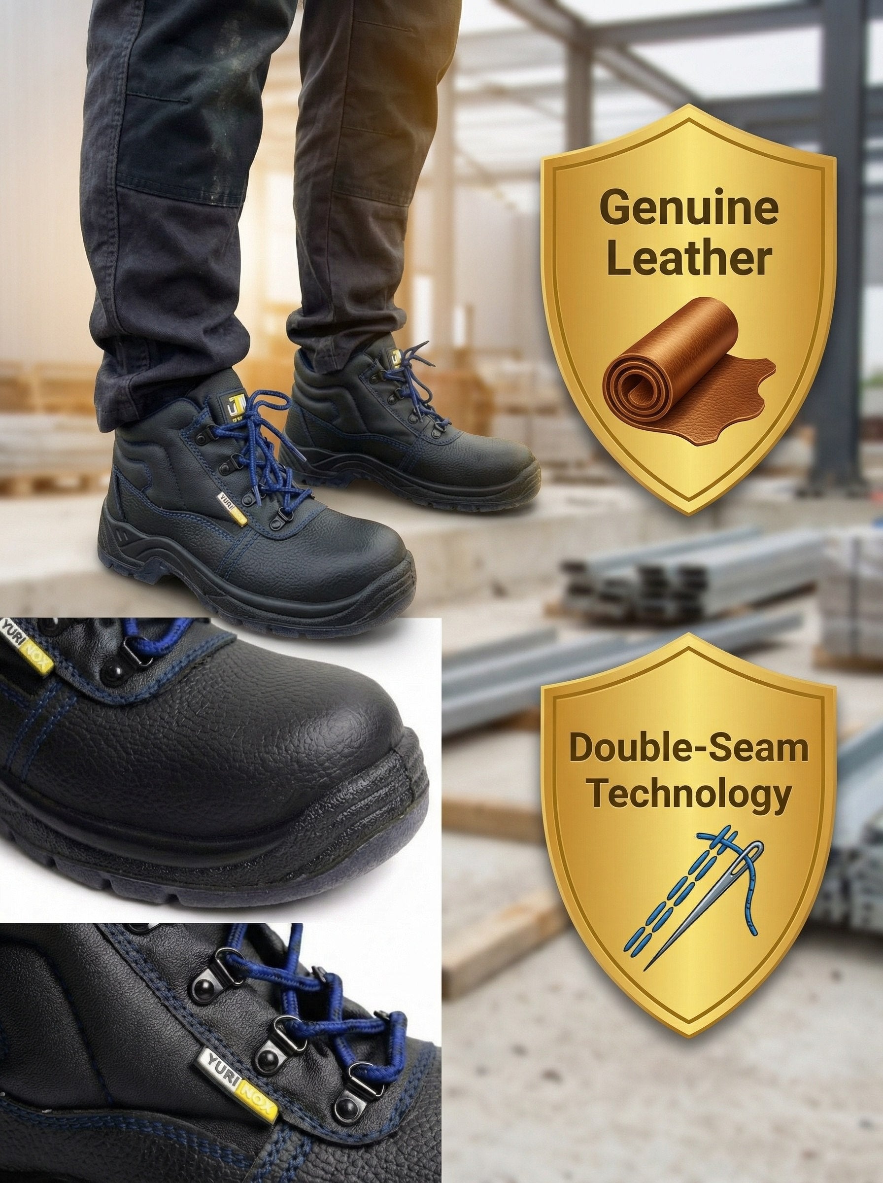 Men's UnionShoes™ 6" Leather Composite Toe Work Boots