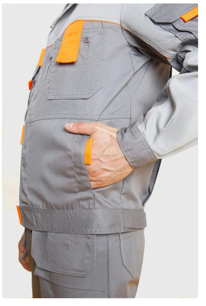 An adjustable hem and roomy lower pocket combine draft protection with practical storage.