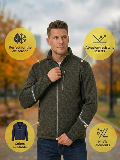 UNIONWORKWEAR FULL ZIP HIGH COLLAR SWEATSHIRT 0095