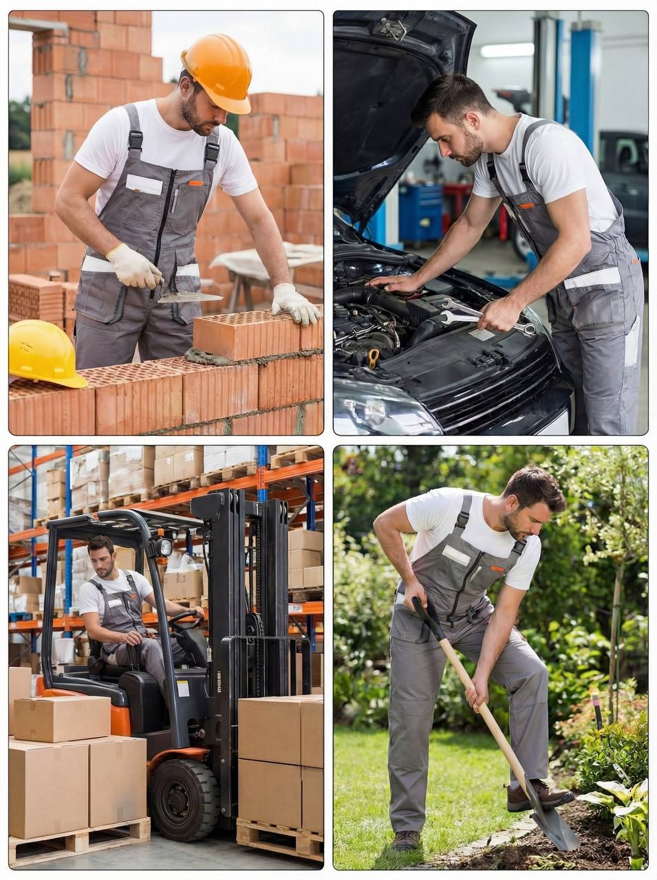 UNIONWORKWEAR BIB OVERALLS (SEMI-OVERALLS) PROFESSIONAL