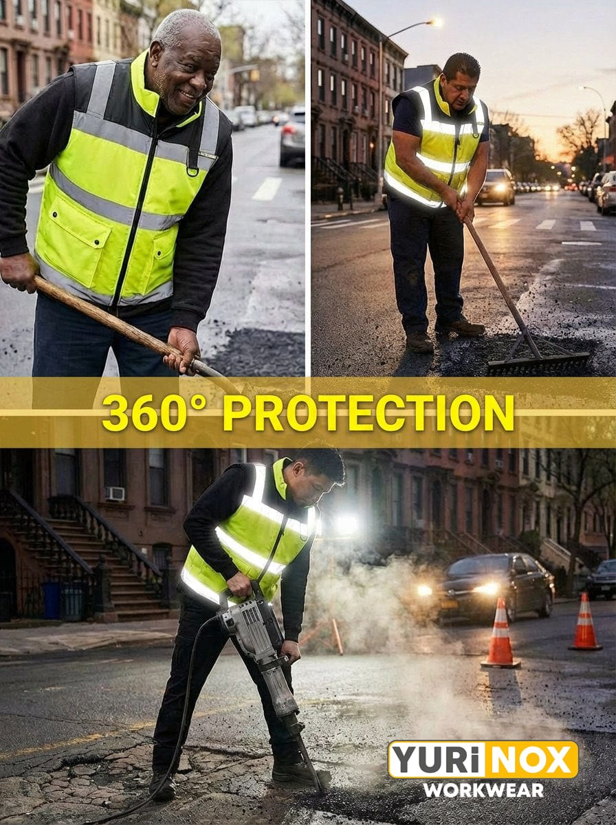 YURINOX Spectr Men's Insulated Enhanced Visibility Work Vest