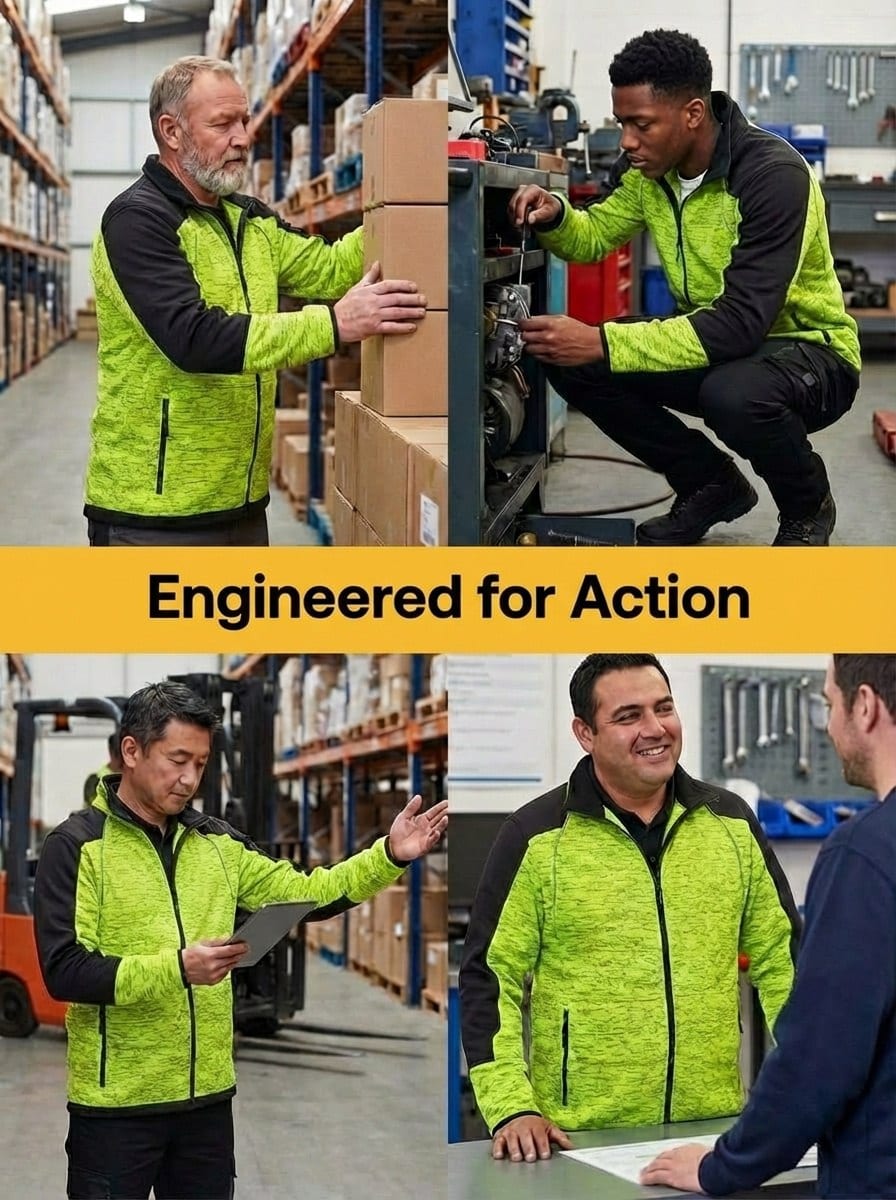 UNIONWORKWEAR Men's Full-Zip Fleece-Lined Work Sweatshirt