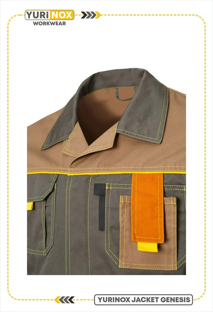 YURINOX Genesis Men's Stain-Resistant Utility Work Jacket