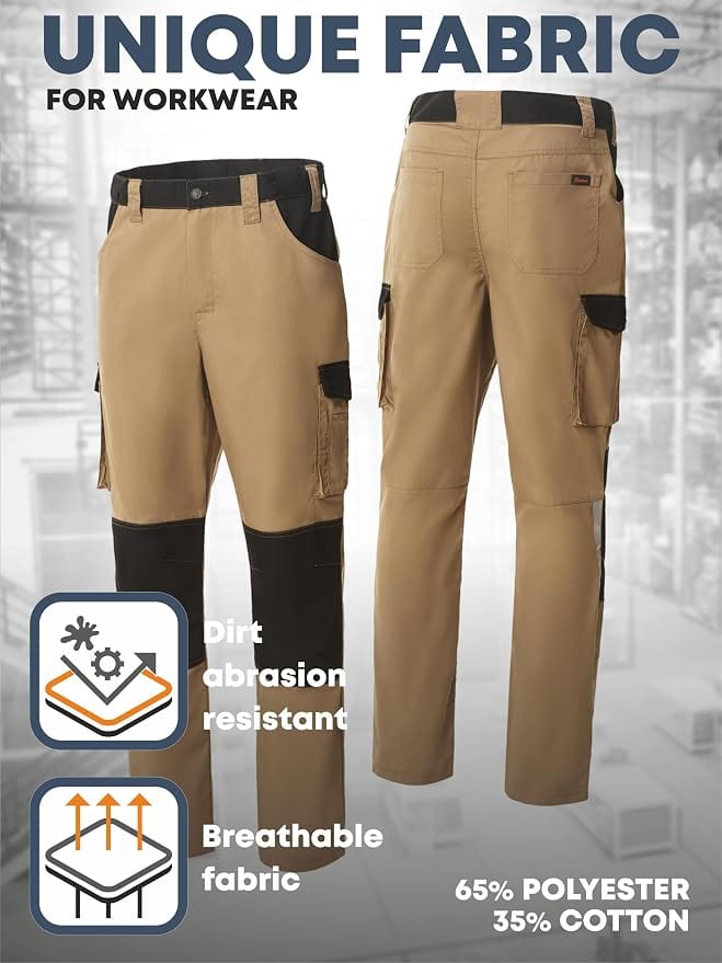 UNIONWORKWEAR Status Men's Double Knee Utility Work Pants