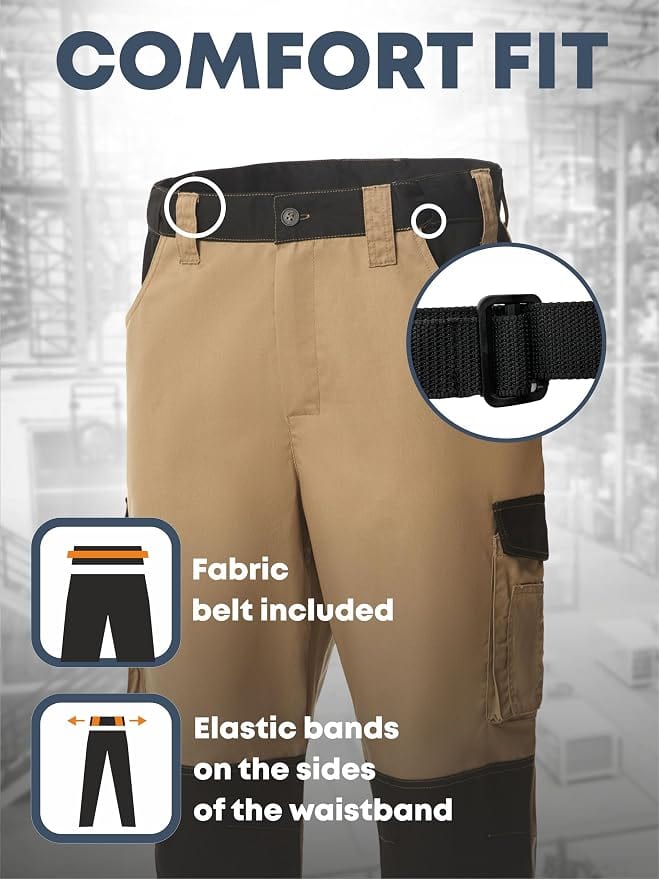 UNIONWORKWEAR Status Men's Double Knee Utility Work Pants