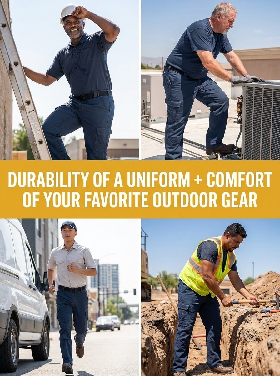 UNIONWORKWEAR Universal Men's Water-Resistant Cargo Work Pants
