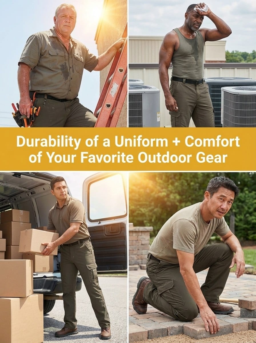 UNIONWORKWEAR Universal Men's Water-Resistant Cargo Work Pants