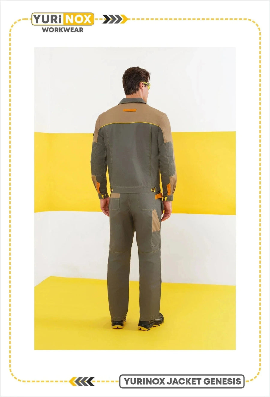 YURINOX Genesis Men's Stain-Resistant Utility Work Jacket