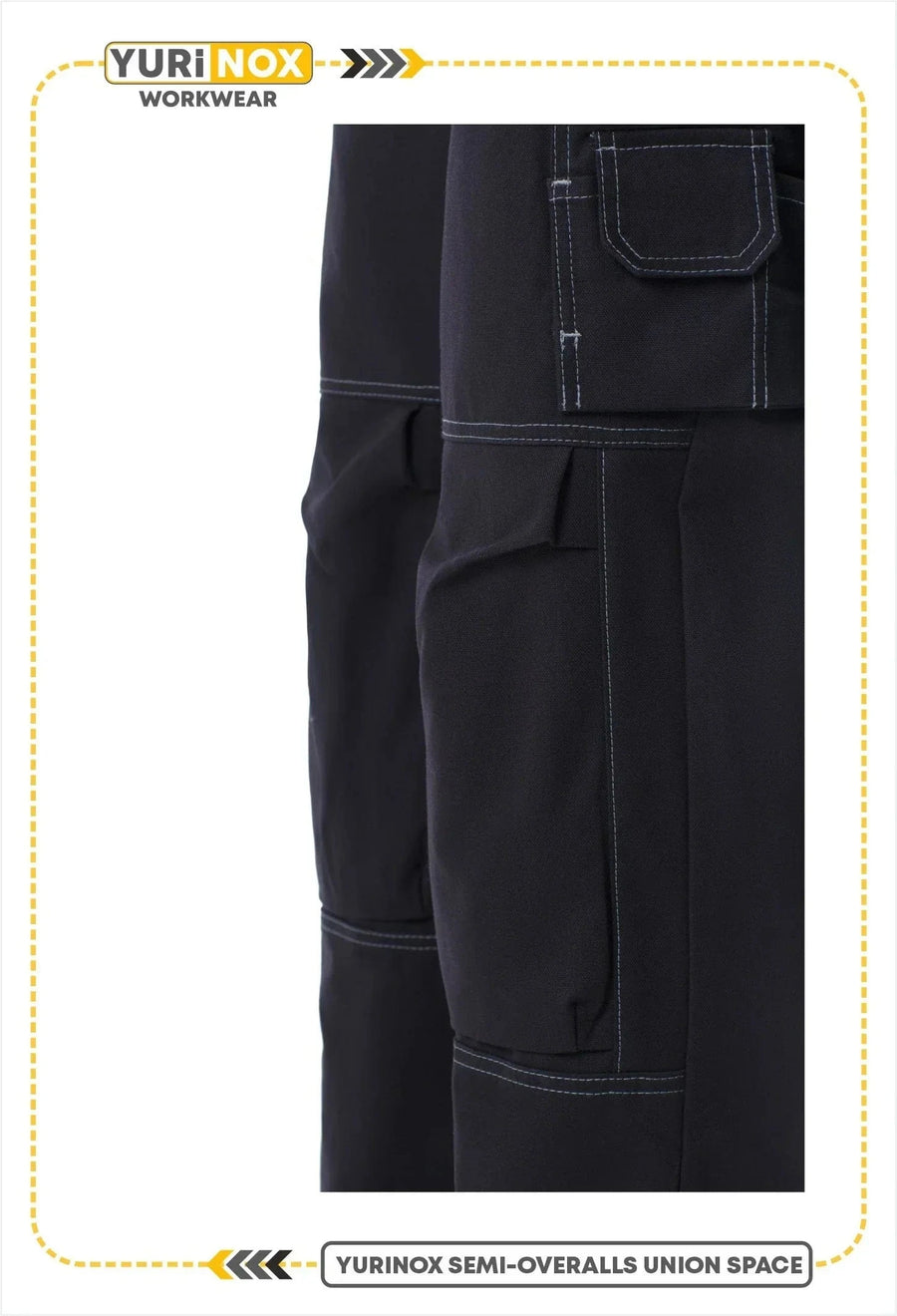 YURINOX UnionSpace Men's Midweight Utility Work Bib Overalls