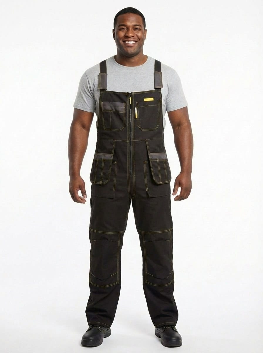 YURINOX Genesis Men's Stain-Resistant Utility Work Bib Overalls
