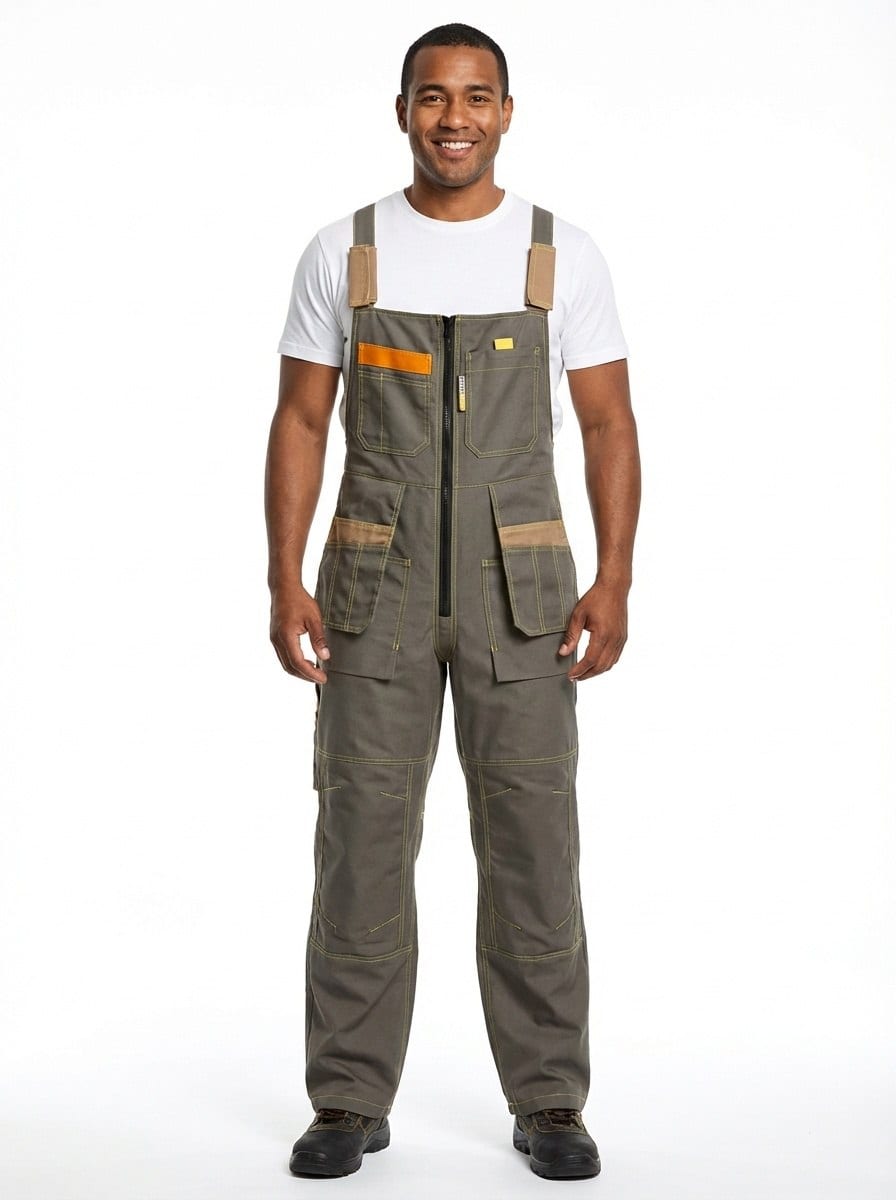YURINOX Genesis Men's Stain-Resistant Utility Work Bib Overalls