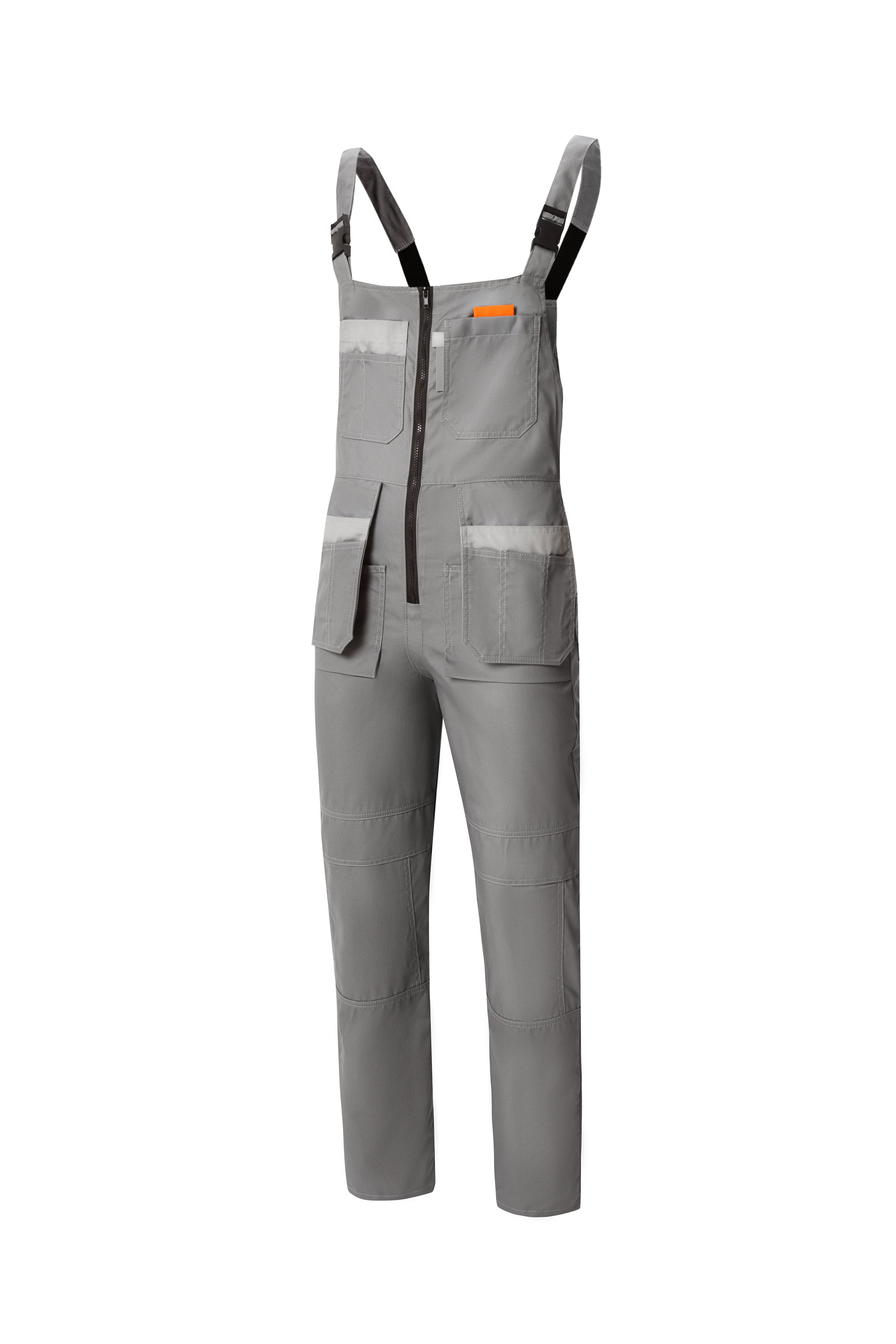 UNIONWORKWEAR SEMI-OVERALLS PROFESSIONAL Breathable, Knee Reinforcement pockets, Waterproof, Tear-resistant, Double reinforced seams Dark gray/Light gray