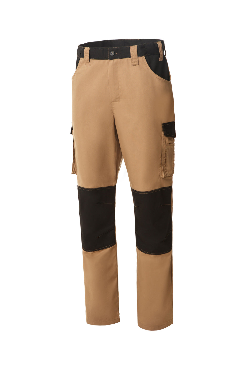 UNIONWORKWEAR PANTS STATUS - Tear Resistant, Water Resistant, Reflective elements, Reinforced Joints Beige/Black