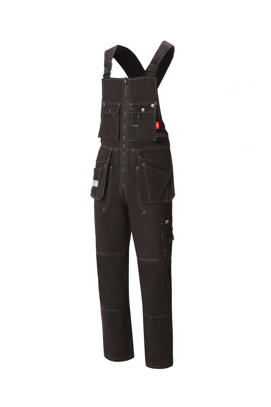 YURINOX SEMI-OVERALLS UNION SPACE – Wind Resistant, Tear Resistant, Knee Pockets for Shock Absorbing Knee Pads Black