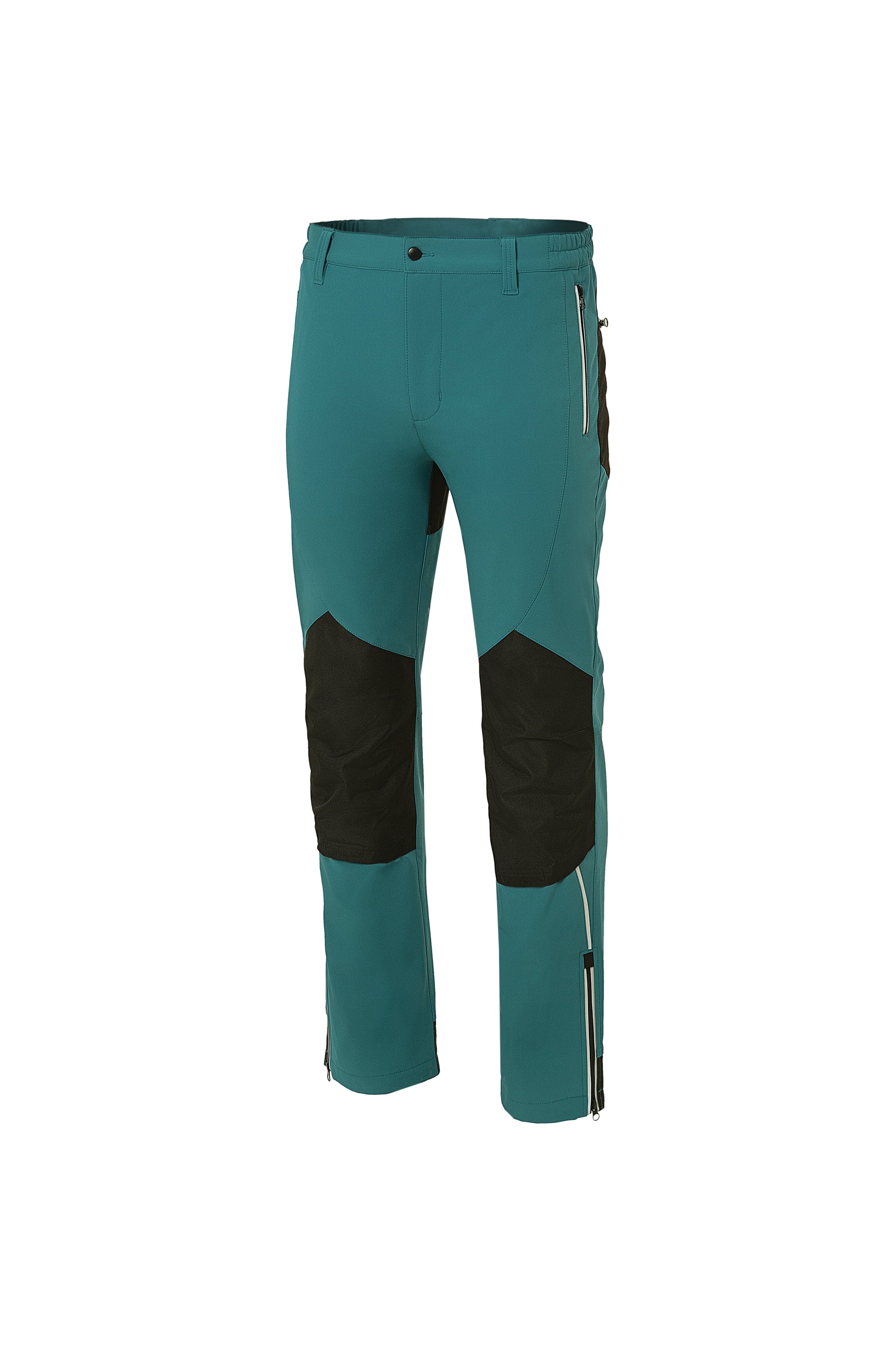 WORKMAX PANTS 0245 – Wind Resistant, Waterproof, Moisture Wicking, Knee Reinforcement Dark turquoise/black