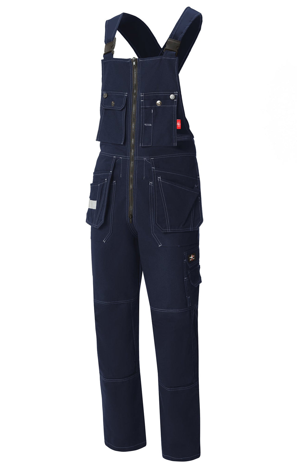 YURINOX SEMI-OVERALLS UNION SPACE – Wind Resistant, Tear Resistant, Knee Pockets for Shock Absorbing Knee Pads Dark blue