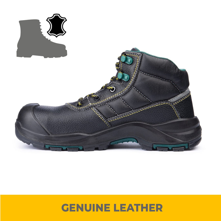 YURINOX GreenBoots Men's 6" Slip-Resistant Composite Toe Work Boots