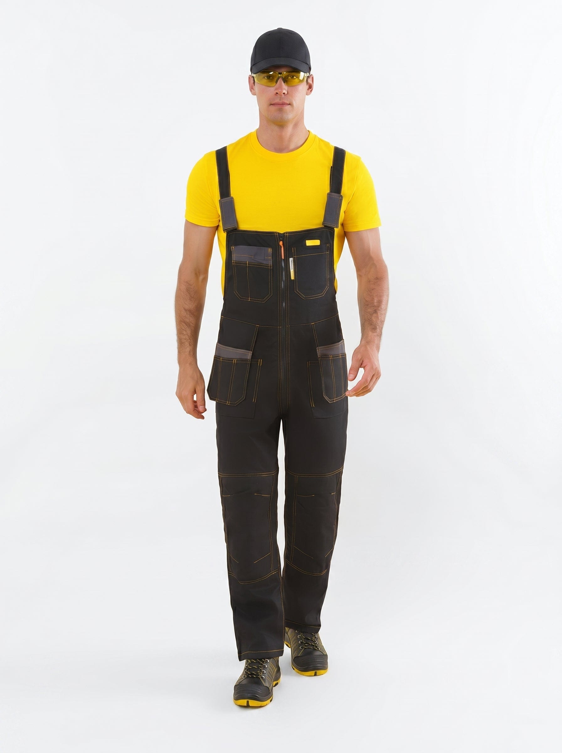 YURINOX Genesis Men's Stain-Resistant Utility Work Bib Overalls