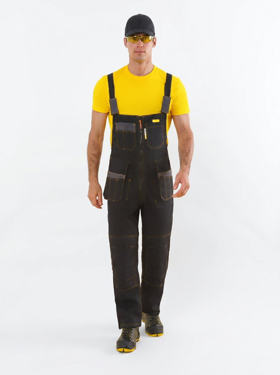 YURINOX Genesis Men's Stain-Resistant Utility Work Bib Overalls