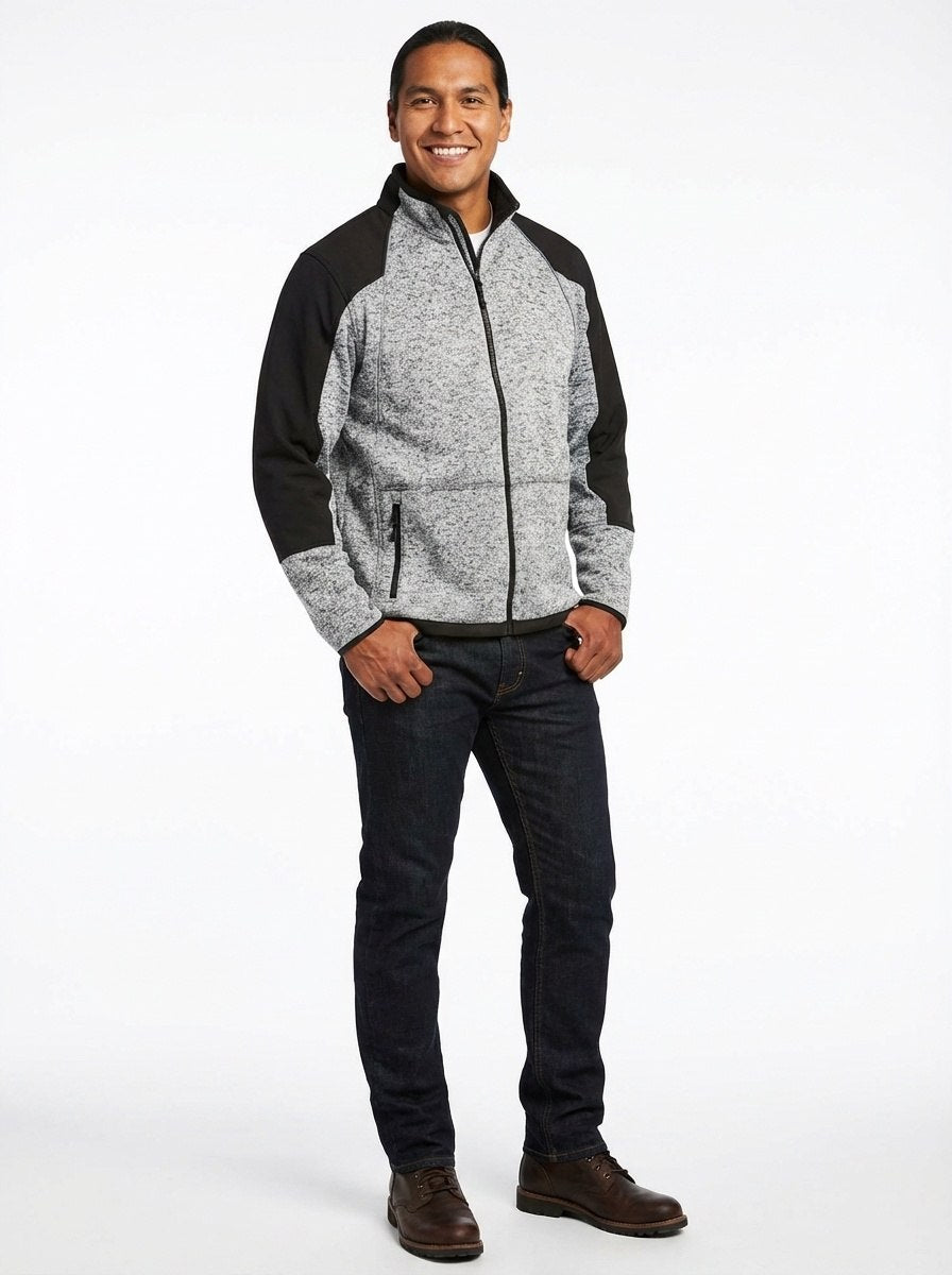 UNIONWORKWEAR FULL ZIP HIGH COLLAR SWEATSHIRT 0063