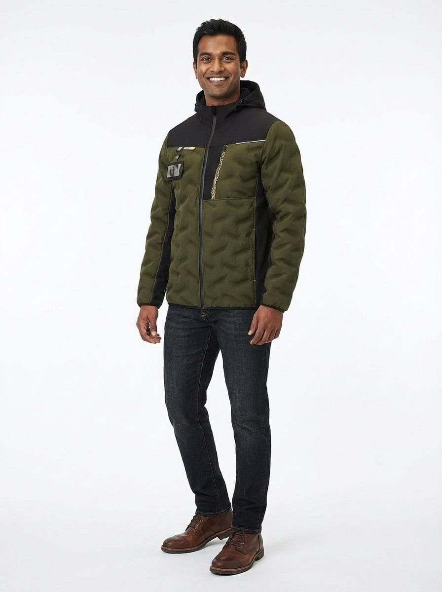 YURINOX Fusion Men's Water-Resistant Hybrid Softshell Work Jacket