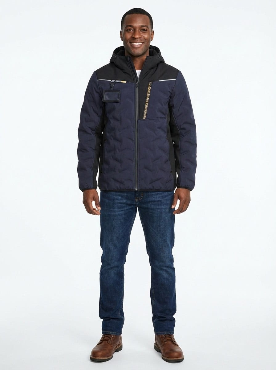 YURINOX Fusion Men's Water-Resistant Hybrid Softshell Work Jacket