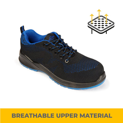 Men's Pro™ Industrial Breathable Safety Toe Work Sneakers (NAVY)