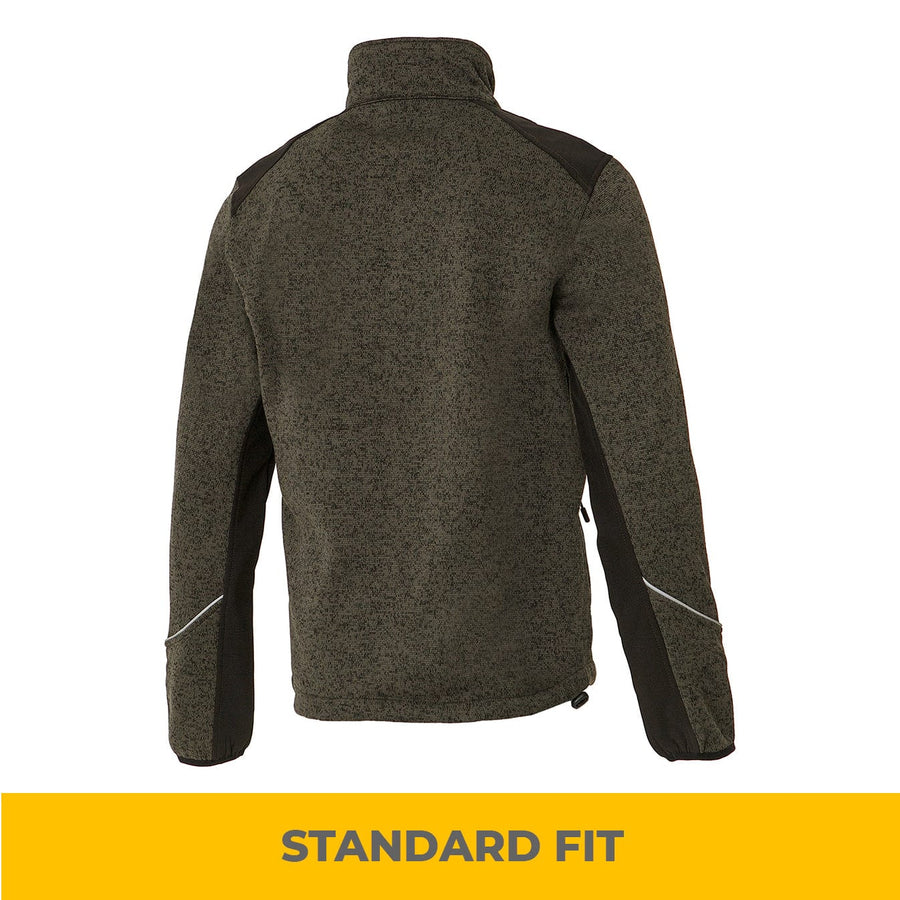 UNIONWORKWEAR Men's Full-Zip Softshell-Reinforced Work Sweatshirt