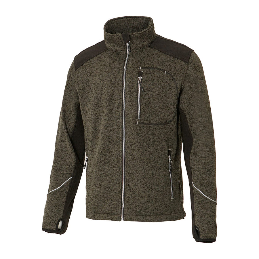 UNIONWORKWEAR Men's Full-Zip Softshell-Reinforced Work Sweatshirt