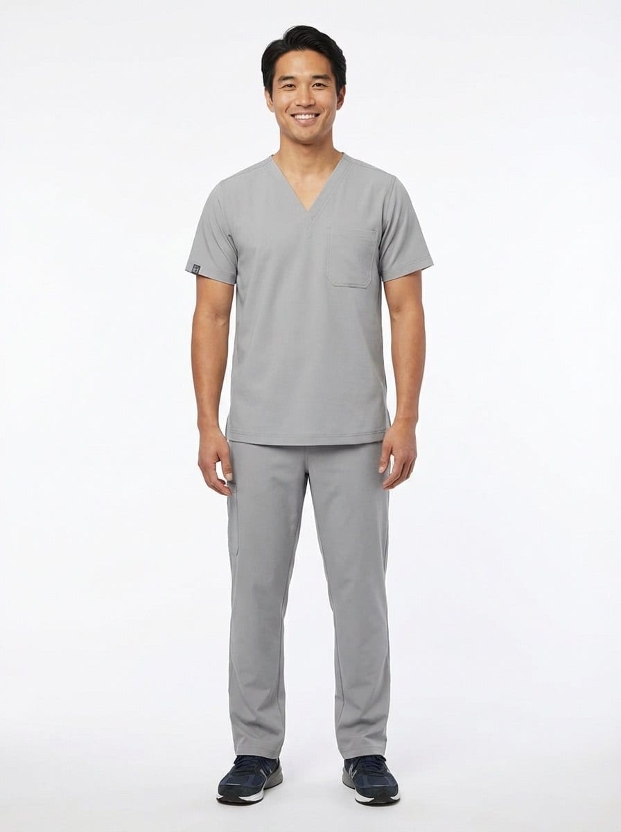 ERGOFIVE ACTIVE Unisex 4-Way Stretch V-Neck Scrub Top EAJU11