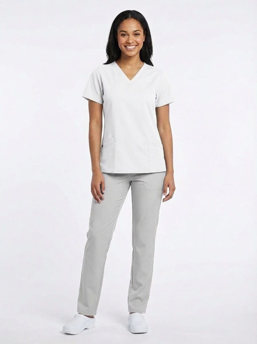 ERGOFIVE ACTIVE Women's 4-Way Stretch V-Neck Scrub Top EAJW02