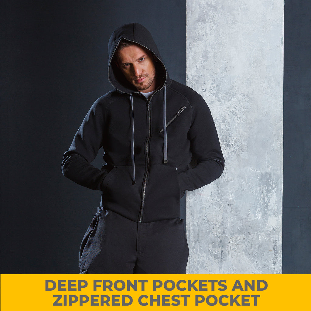 UNIONWORKWEAR FULL ZIP HOODED JACKET 0244