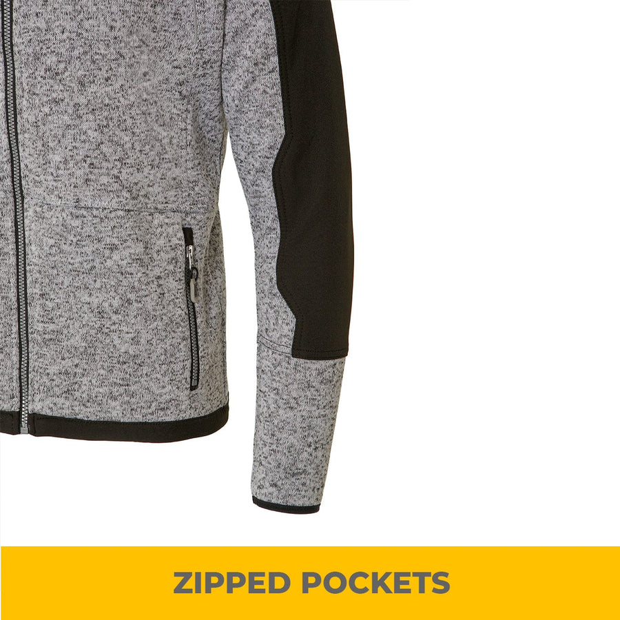 UNIONWORKWEAR Men's Full-Zip Fleece-Lined Work Sweatshirt