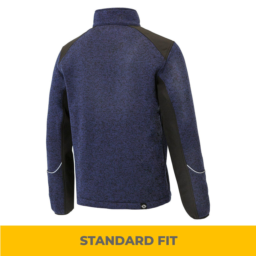 UNIONWORKWEAR Men's Full-Zip Softshell-Reinforced Work Sweatshirt