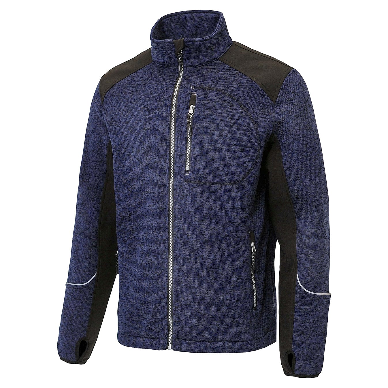 ユーロワークjkt 　ナス紺 YURINOX Fusion Men's Water-Resistant Hybrid Softshell Work Jacket
