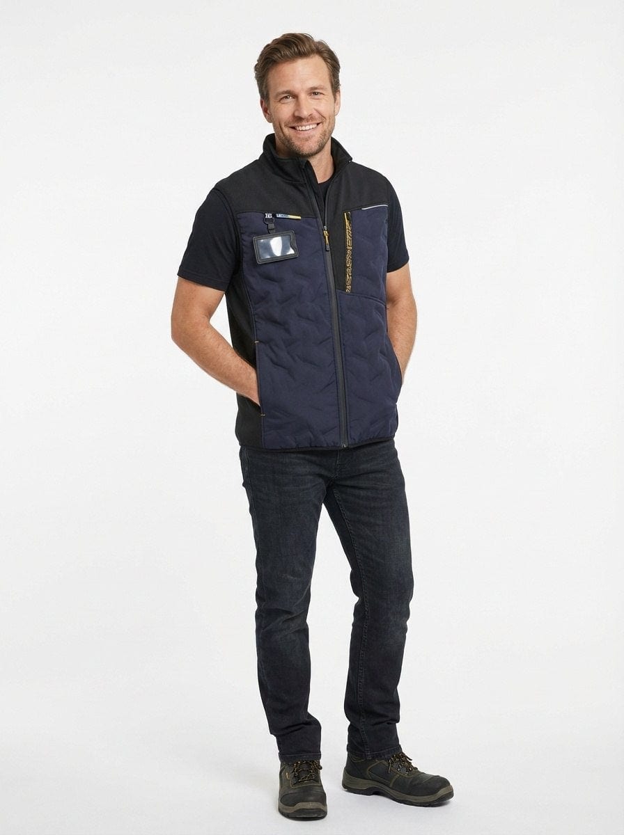YURINOX Fusion Men's Water-Resistant Hybrid Softshell Work Vest