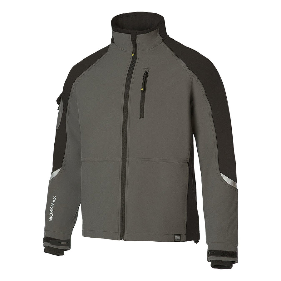 WORKMAX Men's Softshell Midweight Windbreaker Work Jacket
