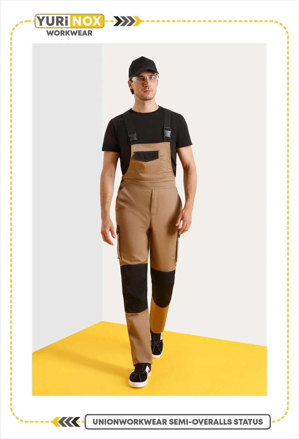 STATUS ™ Men's Regular Fit Shrink Resistant Work Bib Overalls