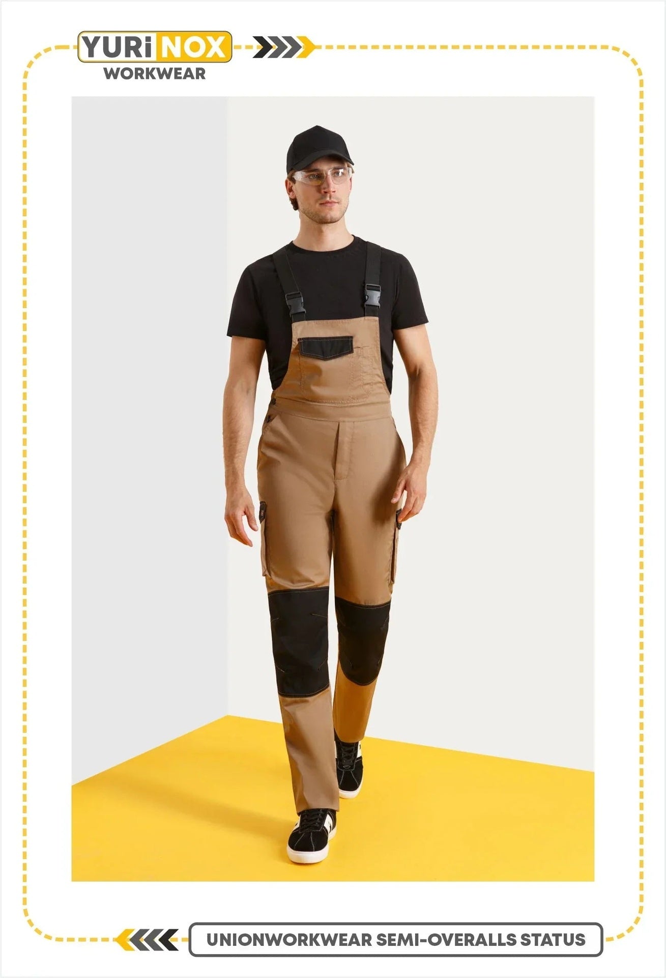 STATUS ™ Men's Regular Fit Shrink Resistant Work Bib Overalls